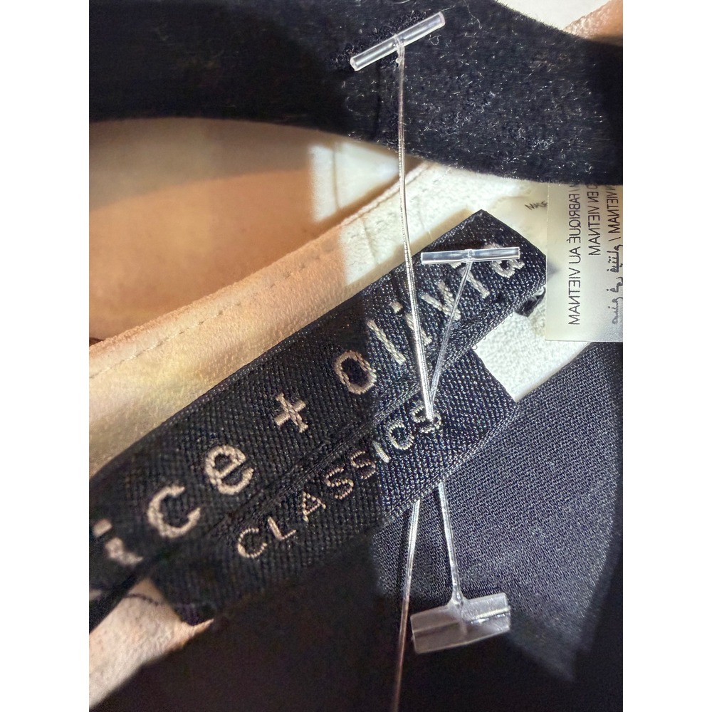 NWT Alice + Olivia Mini Dress Size 4 Black Gold Button Old Money Quiet Luxury - Picture 3 of 16